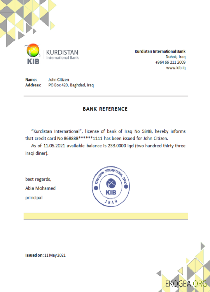 Irak , Kurdistan International , reference